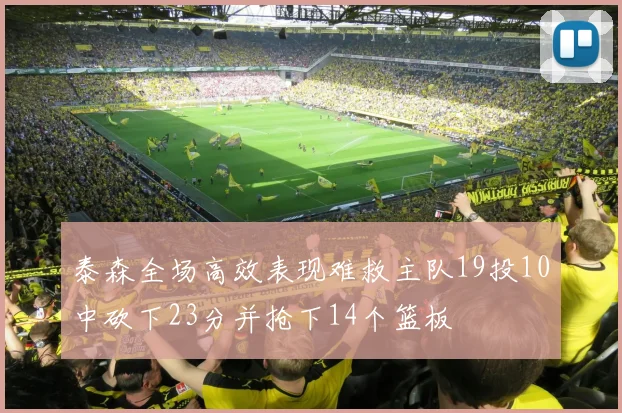 泰森全场高效表现难救主队19投10中砍下23分并抢下14个篮板